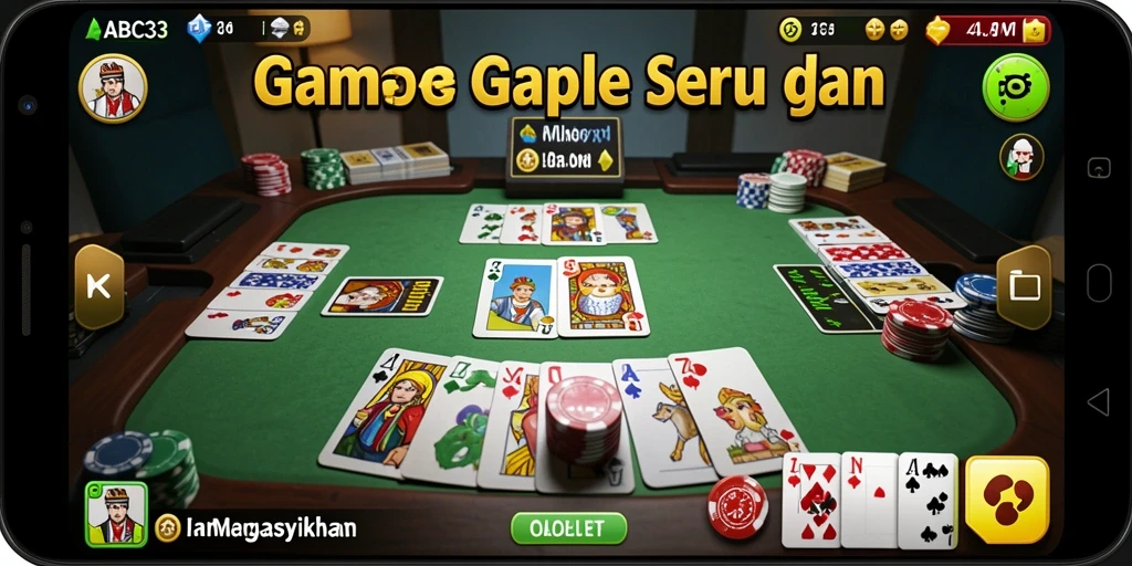 Gambaran menarik gameplay ABC33 dalam permainan Gaple.