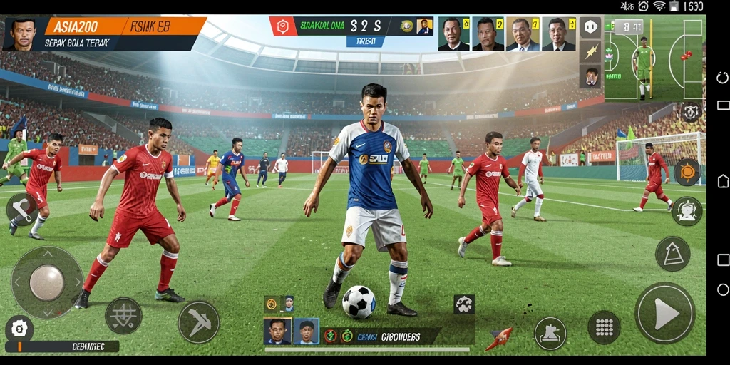 Tampilan gameplay ASIA200 yang menarik dan mendebarkan.