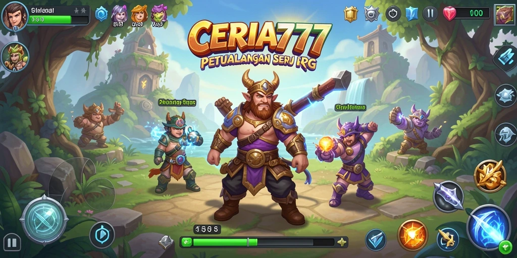 Tampilkan aksi seru gameplay RPG dalam CERIA777.
