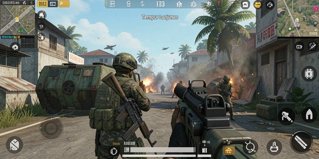 Gameplay G668 yang mendebarkan dalam pertempuran TPS.