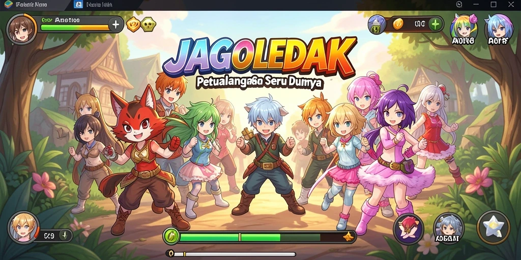 Gameplay seru dengan karakter anime menarik di JAGOLEDAK.