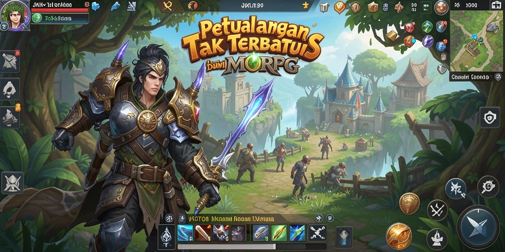 Tangkapan layar menunjukkan petualangan seru dalam game MMORPG JKTOK.