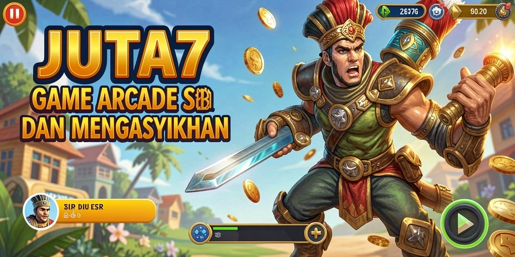Screenshot dari gameplay seru JUTA7 dengan aksi arcade yang menantang.