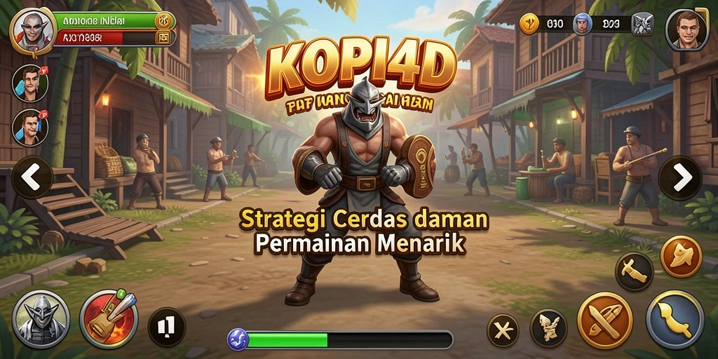 Tampilan gameplay KOPI4D dengan strategi yang menarik.