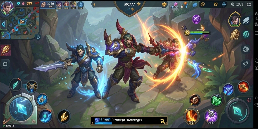 Gameplay seru dengan pertarungan tim yang strategis di MC777.