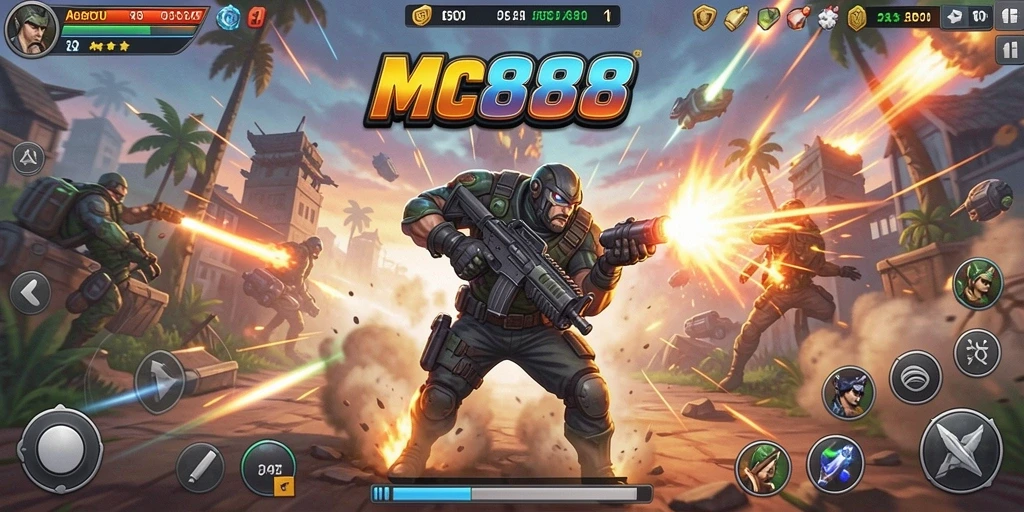 Screenshot gameplay MC888 menampilkan aksi seru dan grafis menawan.