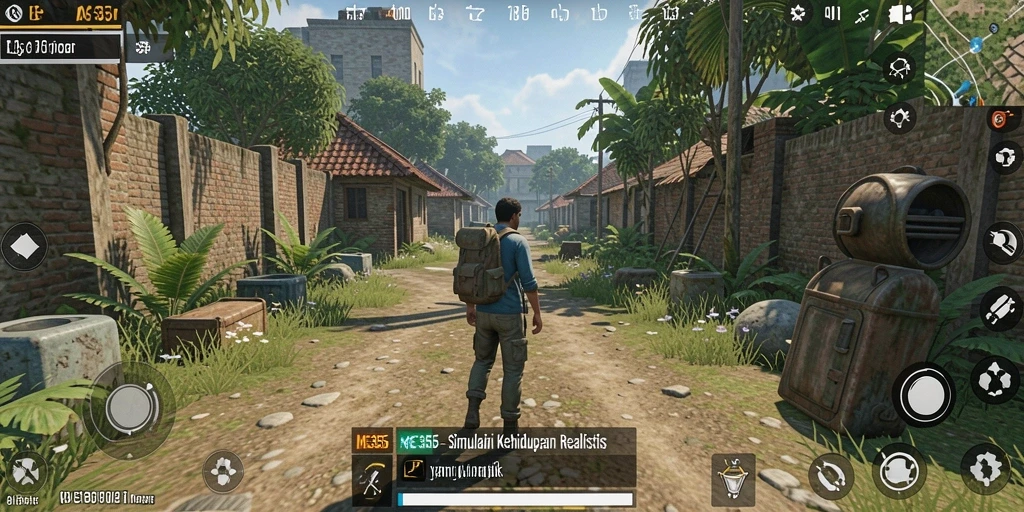 Tampilan gameplay ME355 yang imersif dan realistis.