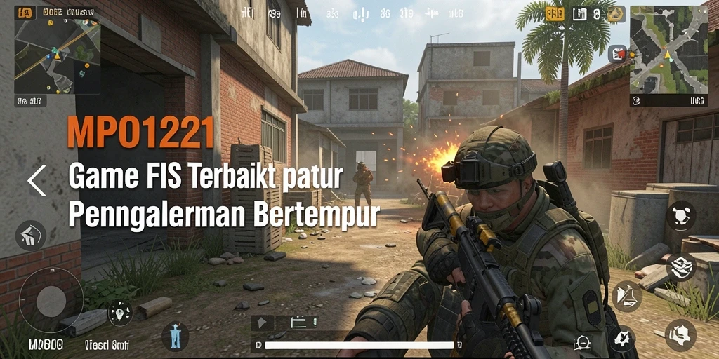 Screenshot menunjukkan aksi mendebarkan dalam game FPS MPO1221.