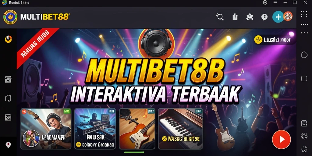 Tampilan gameplay <strong>MULTIBET88</strong> yang menarik dengan berbagai mode permainan musik.
