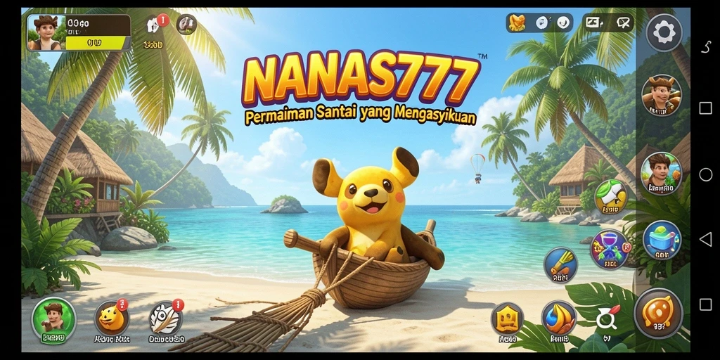 Tampilan gameplay NANAS777 yang santai dan mengasyikkan.