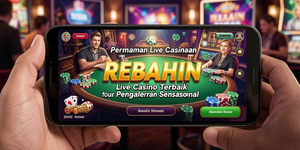 Tampilan gameplay Live Casino yang menarik di REBAHIN.