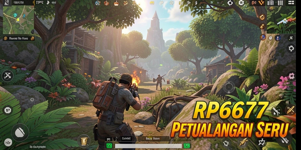 Tampilan gameplay seru dari RP6677 dalam aksi TPS.