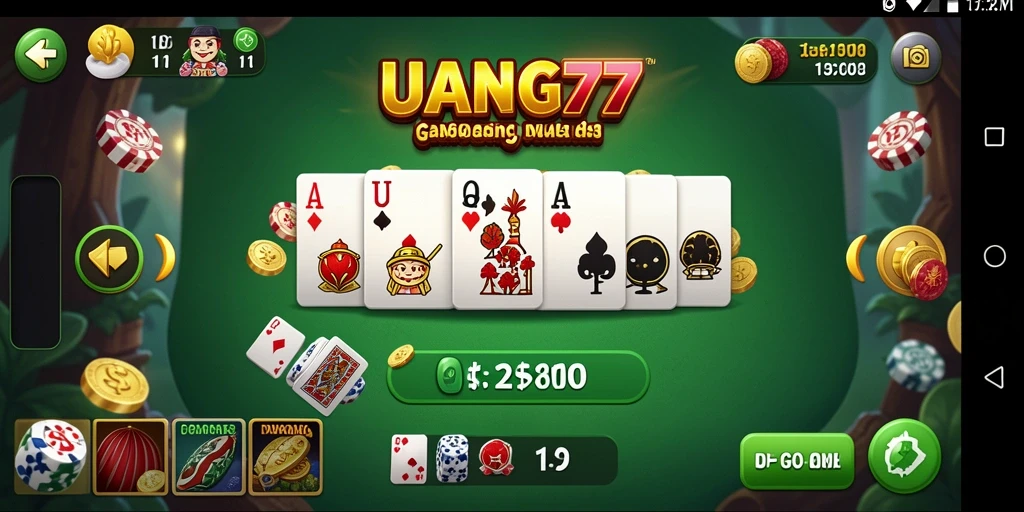 Tampilan gameplay UANG77 yang seru dan interaktif dalam permainan Domino.