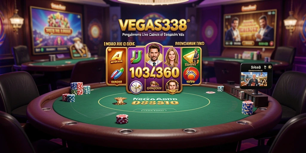 Tampilan gameplay Live Casino yang seru dan interaktif di VEGAS338.